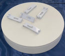 100 PCS WHITE Gridwall Utility  Hook Picture  Hanger Grid  Panel Notch Display