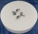 4 Pc Marine T304 Stainless Steel 1/4" Pulley Block Wire Rope Hoist Lift Puller