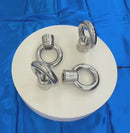 4 Pc Marine Grade T316 Stainless Steel 1" Lifting Eye Nut UNC Thread 7,500 Lbs WLL Eye Bolt Nut