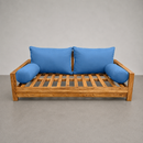 STYLE 2 Pillow & Bolster Cushion for Outdoor Indoor Daybed Porch Swing Bed Full Size Knife Edge AD0102 | COVERS ONLY |