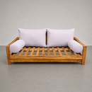 STYLE 2 Pillow & Bolster Cushion for Outdoor Indoor Daybed Porch Swing Bed Full Size Knife Edge AD107 | COVERS ONLY |