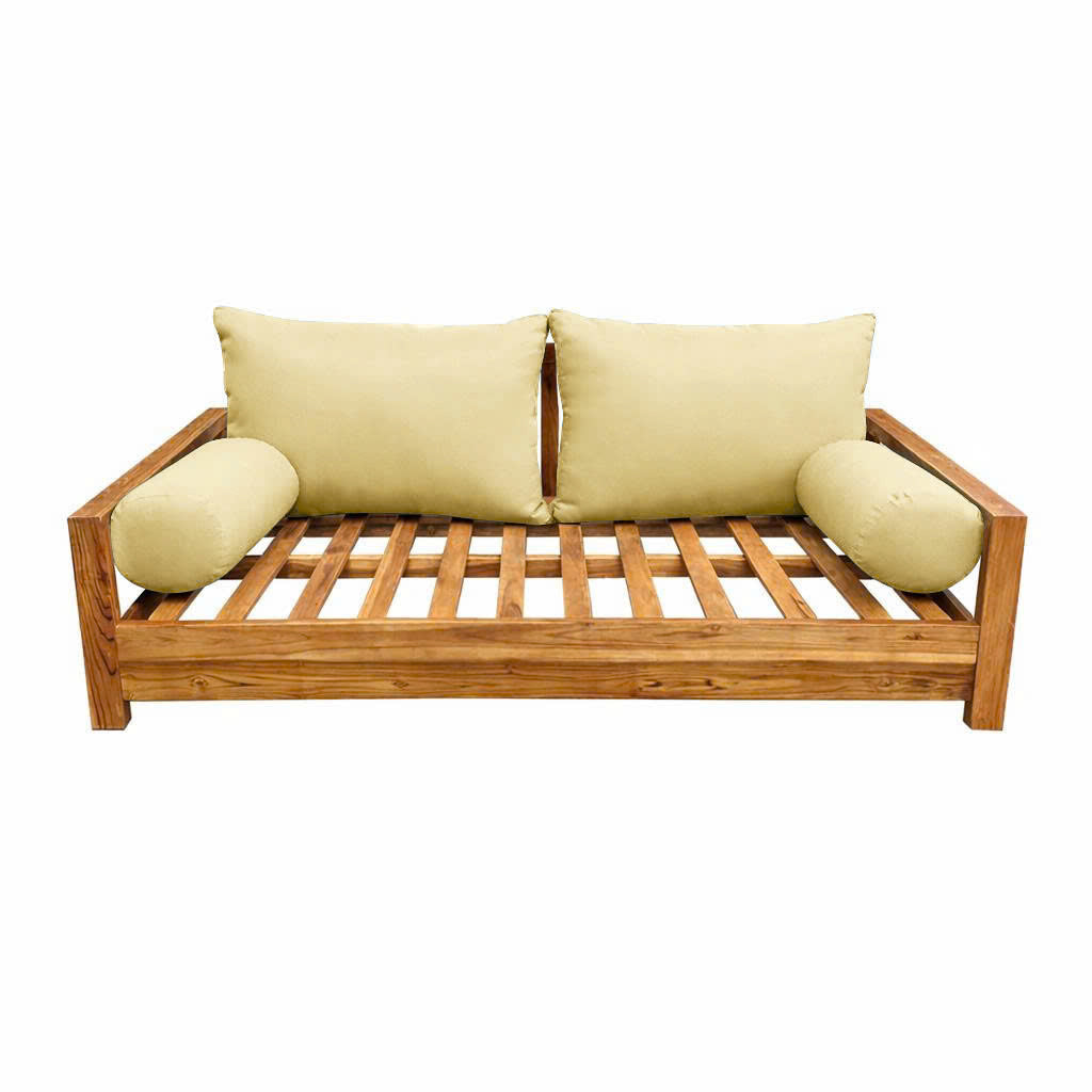 STYLE 2 Pillow & Bolster Cushion for Outdoor Indoor Daybed Porch Swing Bed Queen Size | COVERS ONLY |