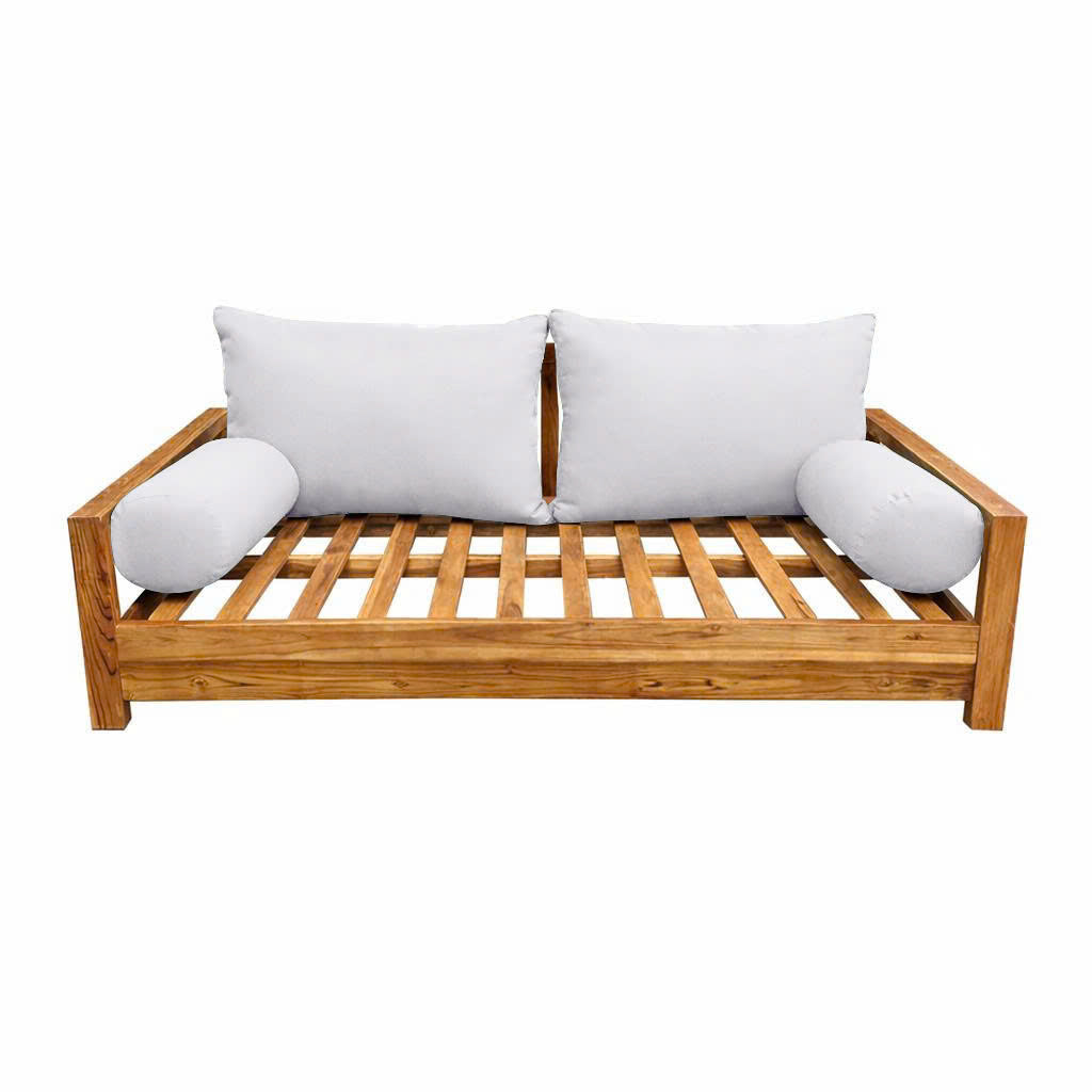 STYLE 2 Pillow & Bolster Cushion for Outdoor Indoor Daybed Porch Swing Bed Queen Size | COVERS ONLY |
