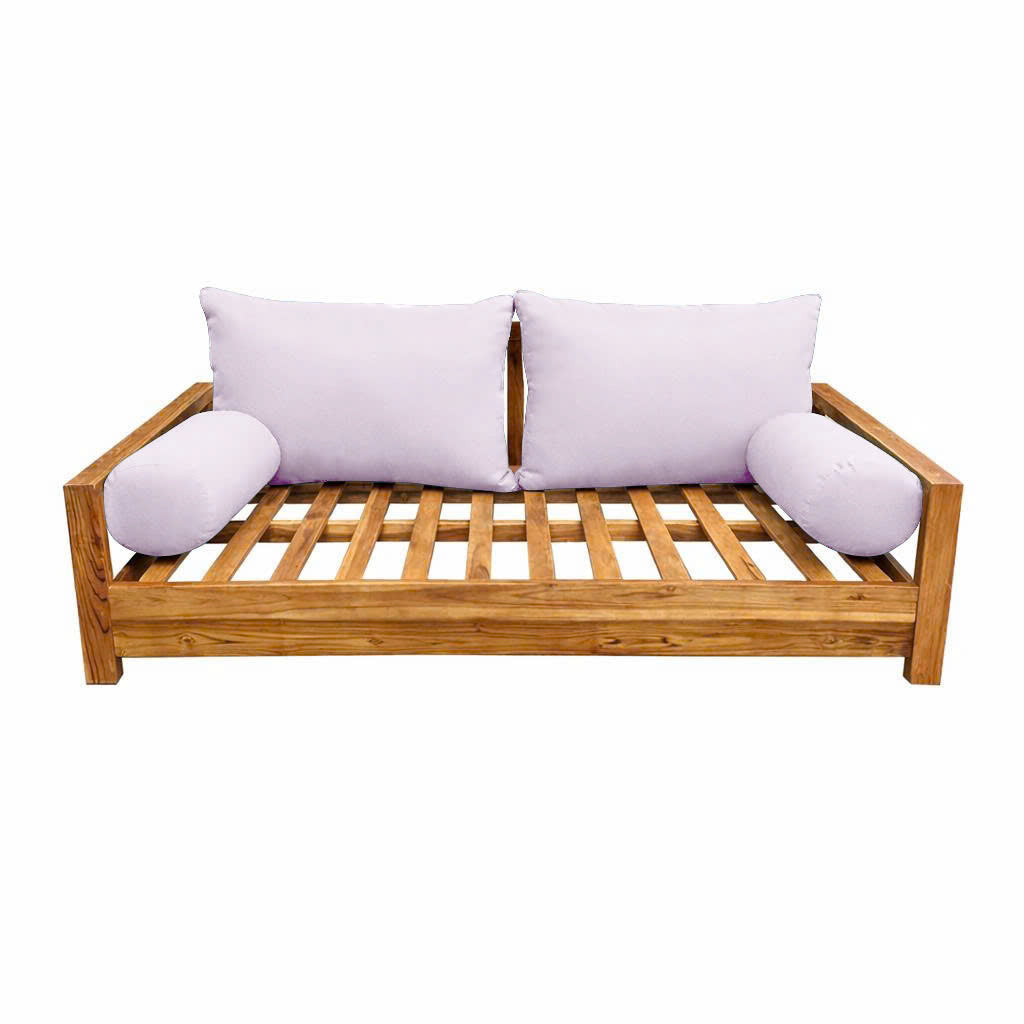 STYLE 2 Pillow & Bolster Cushion for Outdoor Indoor Daybed Porch Swing Bed Queen Size | COVERS ONLY |