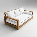 STYLE 3 - Mattress & Pillow Bolster Cushion Cover and Insert for Outdoor Indoor Daybed Porch Swing Bed Twin Size
