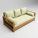 STYLE 3 - Mattress & Pillow Bolster Cushion Cover and Insert for Outdoor Indoor Daybed Porch Swing Bed Twin Size