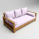 STYLE 3 - Mattress & Pillow Bolster Cushion Cover and Insert for Outdoor Indoor Daybed Porch Swing Bed Twin Size