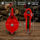 Cable Wire Shackle Pulley, Single Sheave Yarding Block for Wire Rope, Logging, Rigging, Winching, and Towing