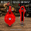Cable Wire Shackle Pulley, Single Sheave Yarding Block for Wire Rope, Logging, Rigging, Winching, and Towing