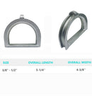 Marine Boat Stainless Steel Wire Rope D Ring Thimble D-Ring Yacht Thimble