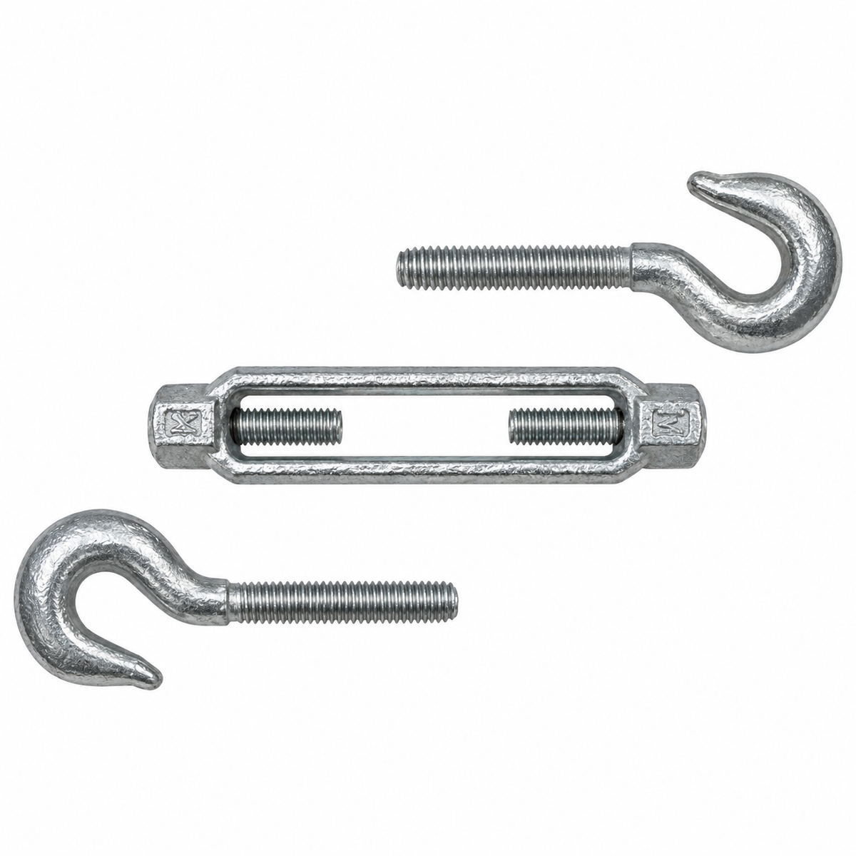 Galvanized Drop Forged Turnbuckle, Hook Eye, Jaw Eye, Hook Hook, Jaw Jaw, and Eye Eye Rigging Tensioner
