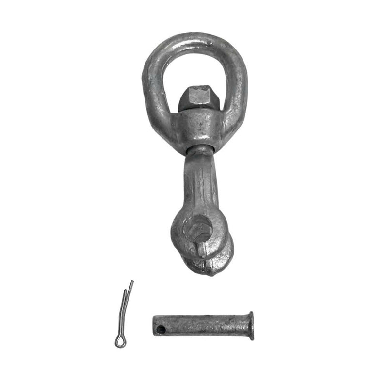 3/8" JAW EYE Swivel Marine Mooring Galvanized 2250 lbs