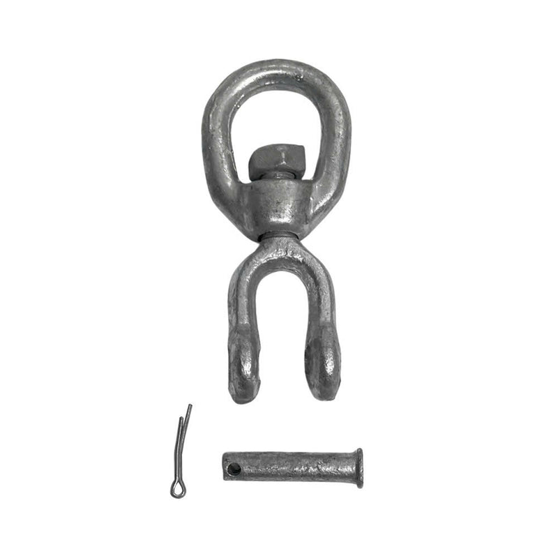 3/8" JAW EYE Swivel Marine Mooring Galvanized 2250 lbs