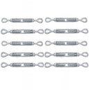 10 PC 5/16" x 4-1/2" Turnbuckle EYE EYE Pulley Galvanized Drop Forge Swivel Hoist Eye WLL 800 LBS