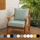 Outdoor Deep Seat Cushion, Water Repellent, Patio Deep Seat Backrest Cushion Insert & Cover Set