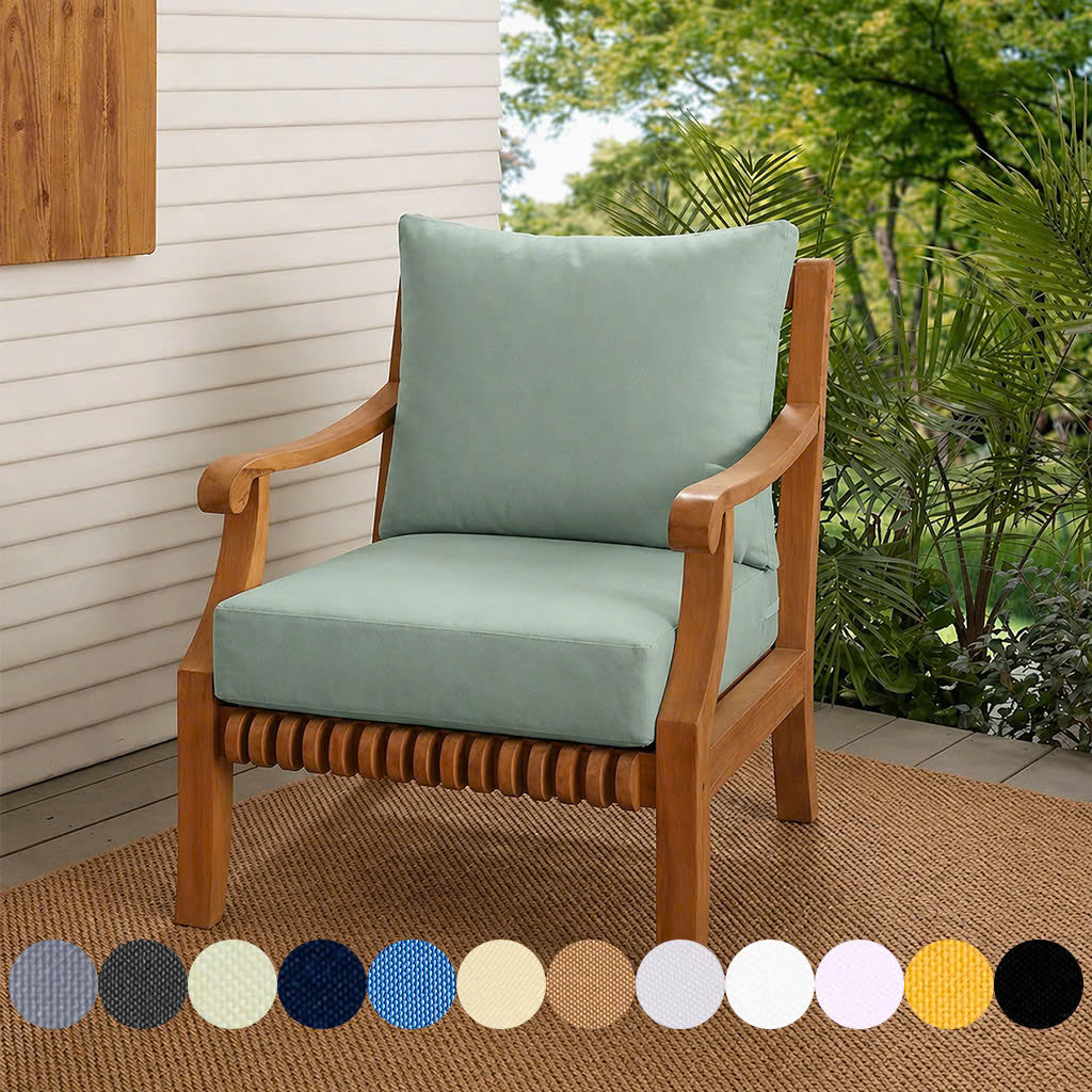 |COVER ONLY| Small Size 23x24x6 Outdoor Deep Seat Cushion , Water Repellent, Patio Furniture Patio Cushion Slipcovers Replacement