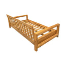 Style1 Complete Set Twin Size Wood Patio Sofa Daybed + Cushion Inserts + Covers