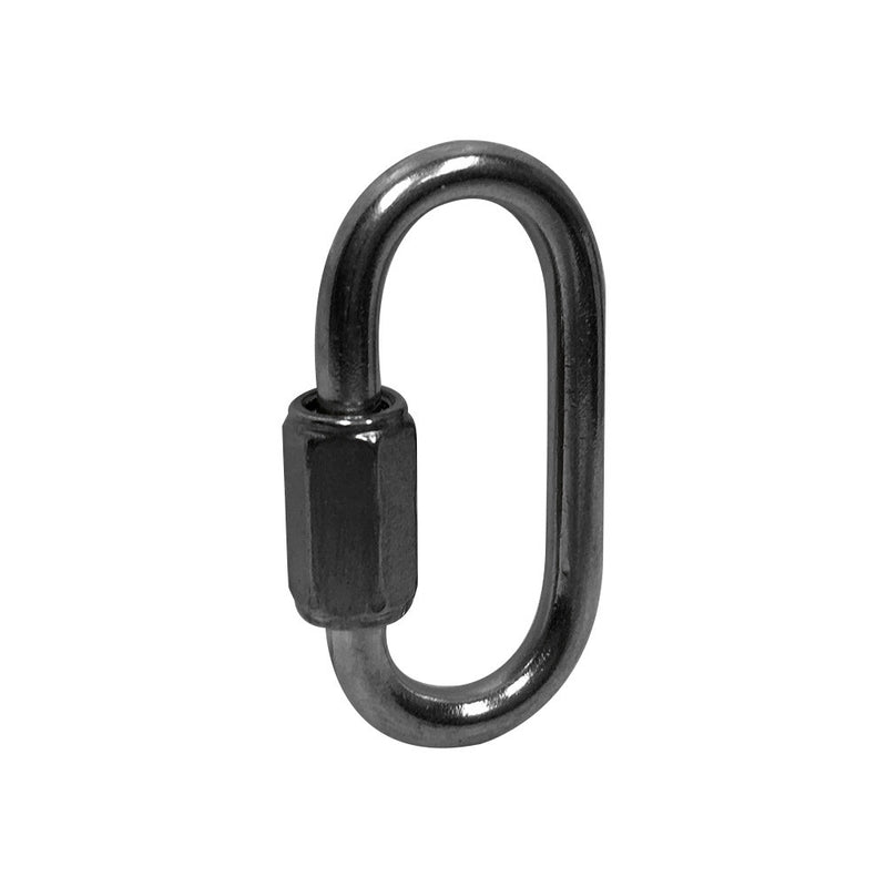 10 Pc 3/8" Stainless Steel Quick Link 1,600 Lbs Cap WLL Boat Marine SS316 Locking Carabiners Quickdraws