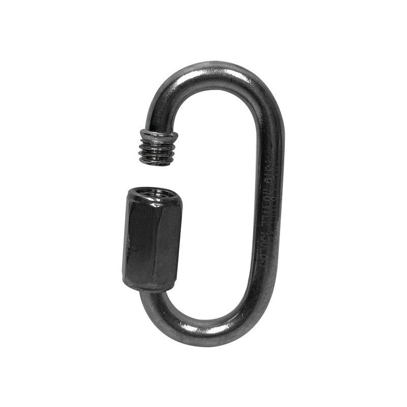 10 Pc 3/8" Stainless Steel Quick Link 1,600 Lbs Cap WLL Boat Marine SS316 Locking Carabiners Quickdraws
