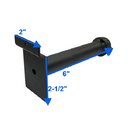 18 PC 6" Slatwall Pipe Straight Faceout Hook Industrial Vintage Pipeline