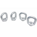 4 Pc Hot Dipped Galvanized 7/8" Thickness Eye Nut With 1"-8 Tap Size 9,000 Lbs WLL