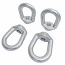 4 Pc Hot Dipped Galvanized 7/8" Thickness Eye Nut With 1"-8 Tap Size 9,000 Lbs WLL