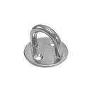 6 Pc Set Marine Boat Stainless Steel Round Pad Eye Plate, Deck Mount Tie Down Ring for Rigging and Outdoor Use