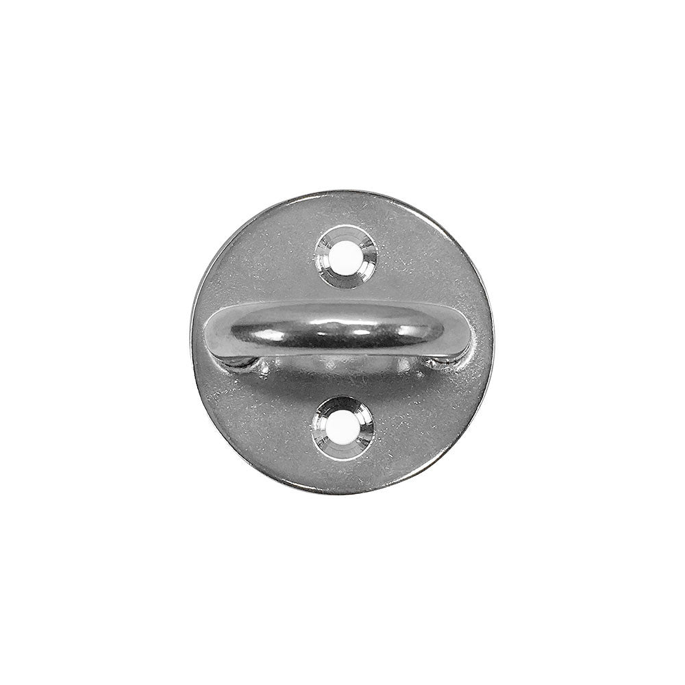 6 Pc Set Marine Boat Stainless Steel Round Pad Eye Plate, Deck Mount Tie Down Ring for Rigging and Outdoor Use