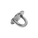 6 Pc Set Marine Boat Stainless Steel Round Pad Eye Plate, Deck Mount Tie Down Ring for Rigging and Outdoor Use