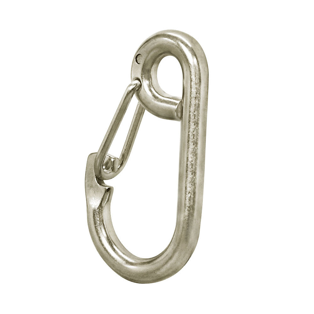 5 Pc Set Stainless Steel T316 Marine Boat Spring Snap Type Harness Clip, 1/4" and 5/16" Rope, Chain, and Rigging