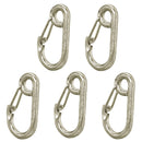 5 Pc 5/16" Stainless Steel Marine Boat Stainless Steel Spring Gate Snap Hook Harness Clip T316