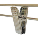 100 Pc 12" Metal Hangers Chrome Pant & Skirt Hanger Clip Retail Store Adult Size