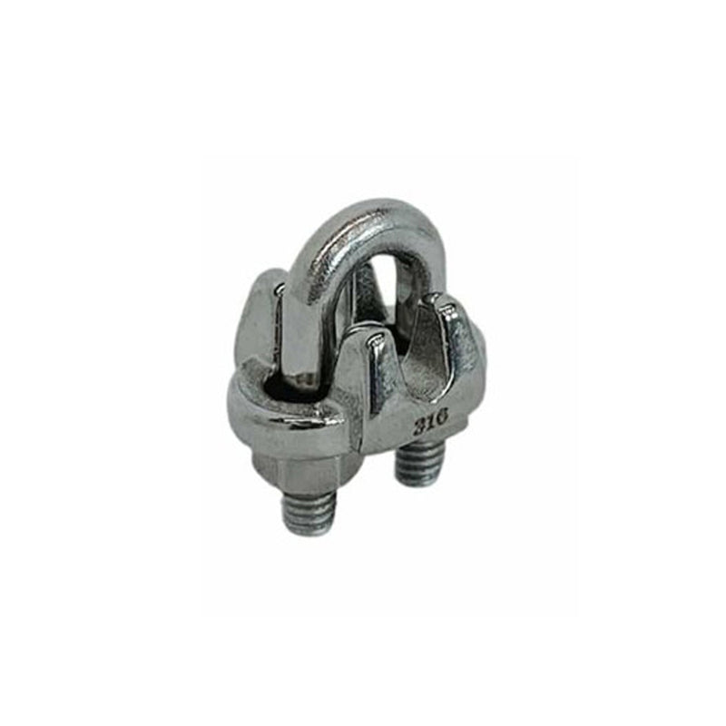 5 Pc 3/16" Marine Stainless Steel 316 Heavy Duty Wire Rope Clips Cable Clamp Rig Boat