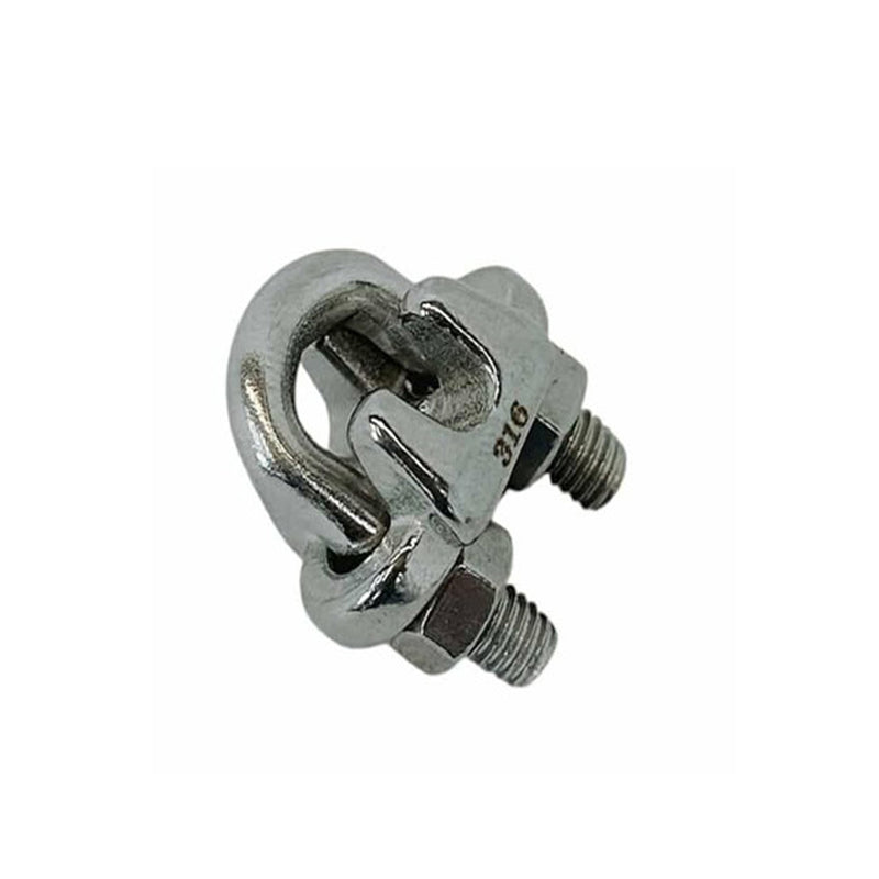 5 Pc 3/16" Marine Stainless Steel 316 Heavy Duty Wire Rope Clips Cable Clamp Rig Boat
