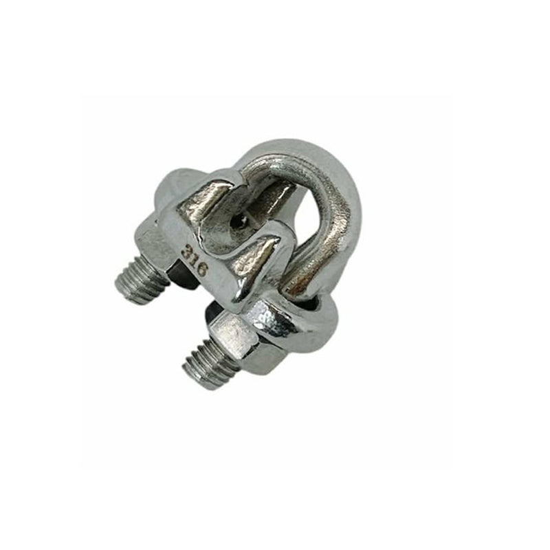 5 Pc 3/16" Marine Stainless Steel 316 Heavy Duty Wire Rope Clips Cable Clamp Rig Boat