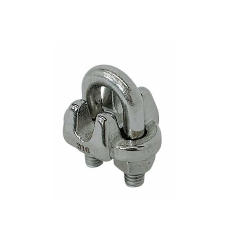 5 Pc 3/16" Marine Stainless Steel 316 Heavy Duty Wire Rope Clips Cable Clamp Rig Boat