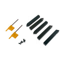 5 PC 1/2'' Indexable Carbide Insert Lathe Turning Tool Bit + 10 Pc Tips COMBO