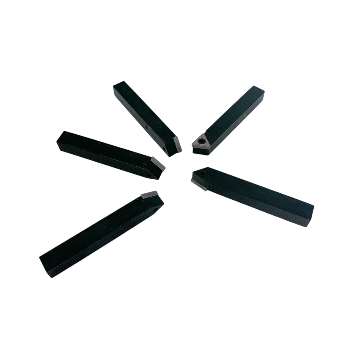 5 PC 1/2'' Indexable Carbide Insert Lathe Turning Tool Bit Set C6 Chipbreaker