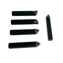 5 PC 1/2'' Indexable Carbide Insert Lathe Turning Tool Bit Set C6 Chipbreaker