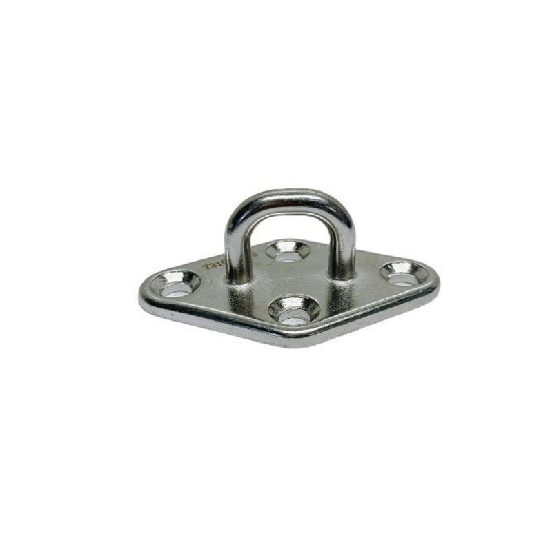 4 Pc Marine Boat Stainless Steel 5/16" Diamond Pad Eye Welded SS316 Eye Pad Lift