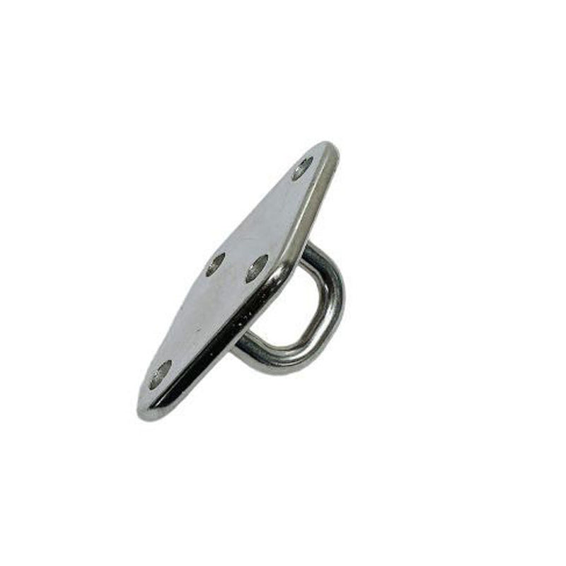 4 Pc Marine Boat Stainless Steel 5/16" Diamond Pad Eye Welded SS316 Eye Pad Lift
