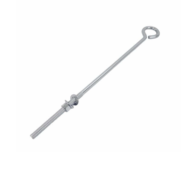 Marine Boat T316 Stainless Steel 3/8'' x 12'' Turned Eye Bolt Nut 140 Lbs WLL