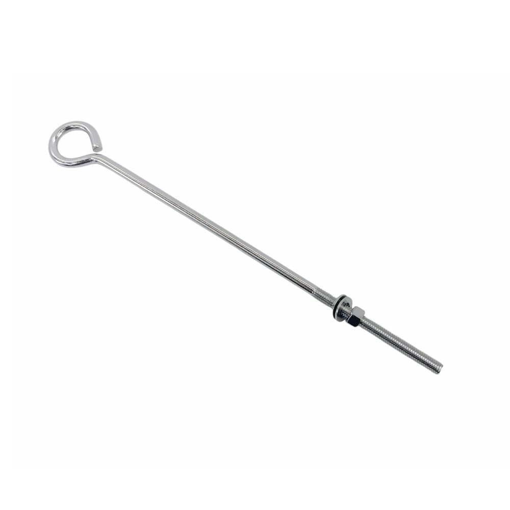 10 Pcs Marine T316 Stainless Steel 3/8'' x 12'' Turned Eye Bolt Nut 140 Lbs WLL