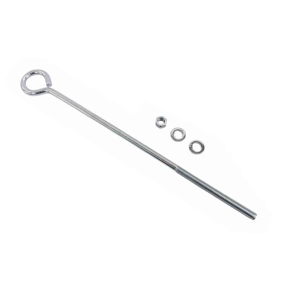 10 Pcs Marine T316 Stainless Steel 3/8'' x 12'' Turned Eye Bolt Nut 140 Lbs WLL