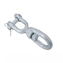 Marine Boat Mooring Hot Dipped Galvanized 5/16" Jaw Eye Swivel 1,250 Lbs WLL