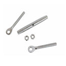 5 PC 5/16'' Marine Stainless Steel Closed Body Turnbuckle EYE EYE Rig 500 Lbs