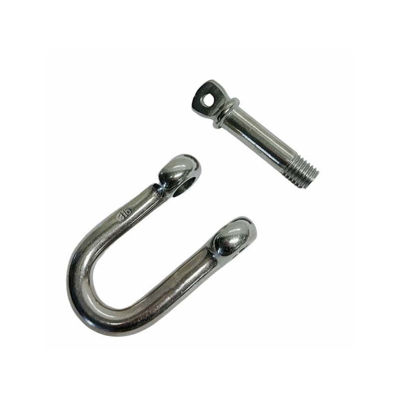 10 Pc 5/32" Chain D type Rigging Bow Shackle Anchor Boat Stainless Steel Paracord
