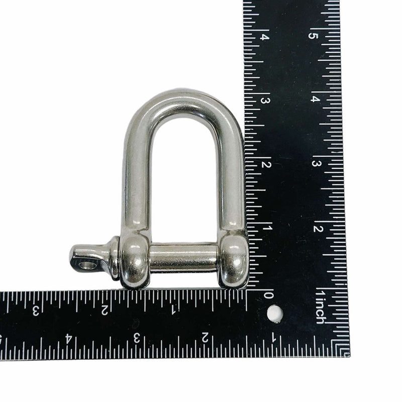 5 PCS 1/2" Chain D type Rigging Bow Shackle Anchor for Boat Stainless Steel Paracord