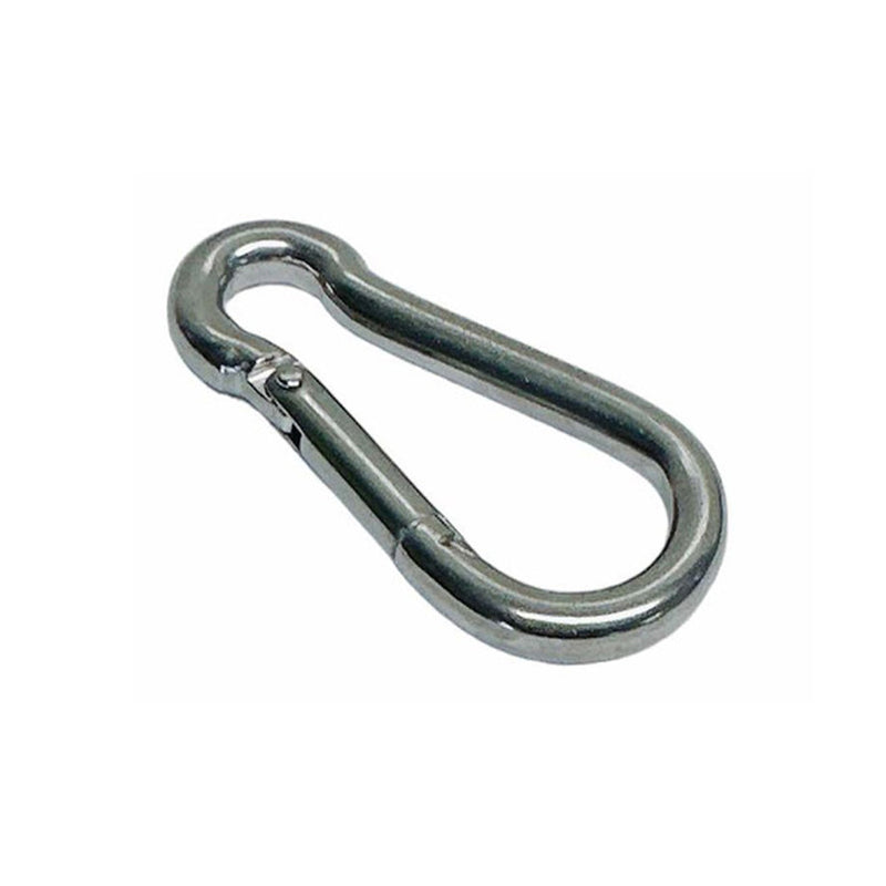 5 PC 1/4" x 60mm Carabiner Spring Snap Hook  Marine Stainless Steel 180 Lbs