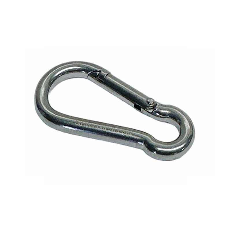 5 PC 1/4" x 60mm Carabiner Spring Snap Hook  Marine Stainless Steel 180 Lbs